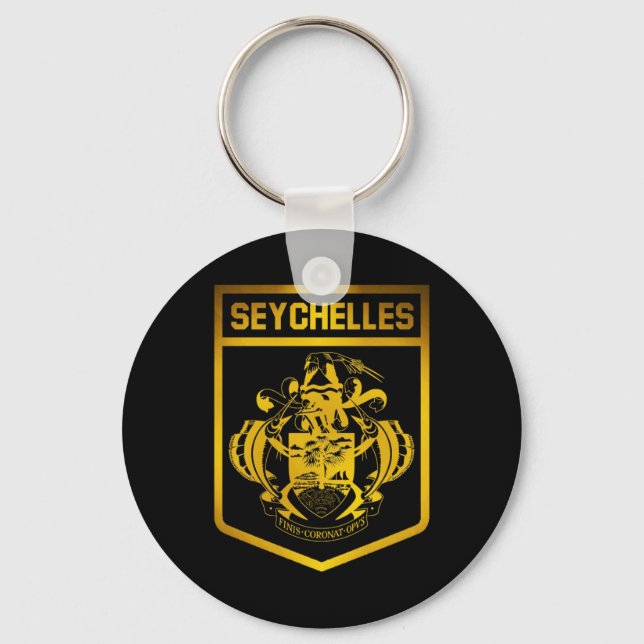Porte-clés Emblème des Seychelles (Recto)