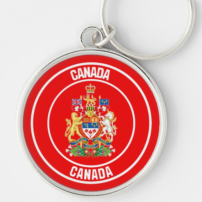 Porte-clés Emblème du Canada (Devant)