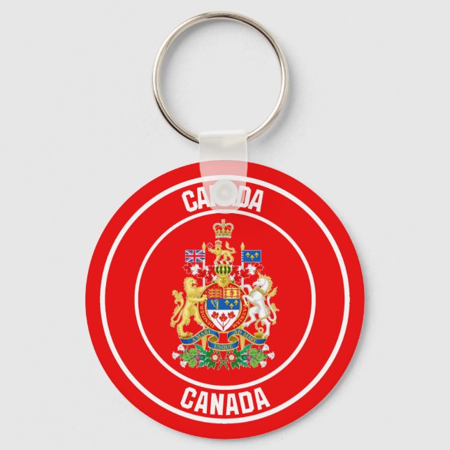 Porte-clés Emblème du Canada (Recto)