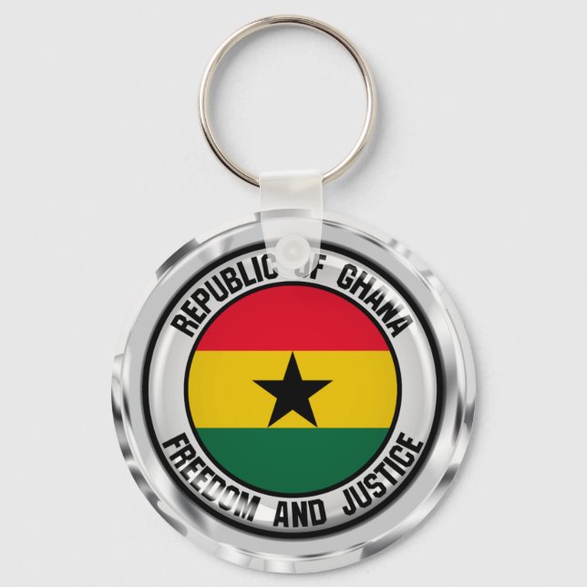 Porte-clés Emblème du Ghana (Recto)