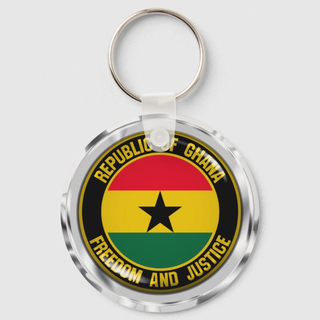 Porte-clés Emblème du Ghana (Recto)