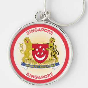 Porte-clés Emblème du patrimoine de Singapour