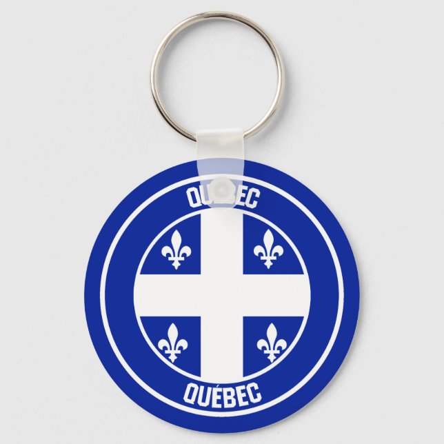 Porte-clés Emblème du Québec (Recto)