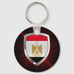 Porte-clés Emblème métallique égyptien