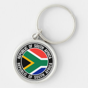 Porte-clés Emblème rond Afrique du Sud
