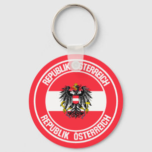 Porte-clés Emblème rond Autriche