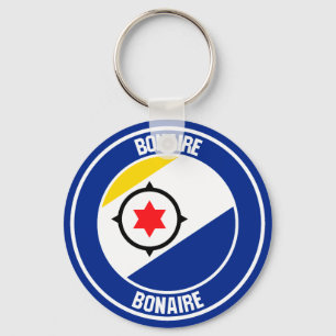 Porte-clés Emblème rond Bonaire