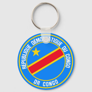 Porte-clés Emblème Rond Congo