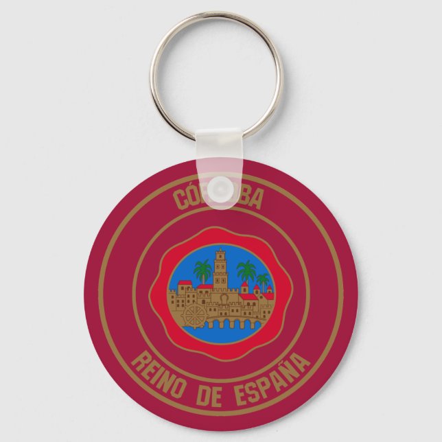Porte-clés Emblème rond de Córdoba (Recto)