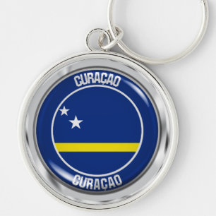 Porte-clés Emblème rond de Curaçao