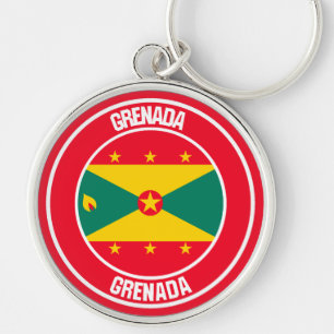 Porte-clés Emblème rond de Grenade
