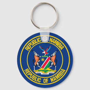 Porte-clés Emblème rond de la Namibie