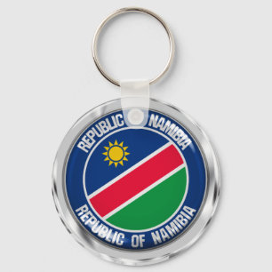 Porte-clés Emblème rond de la Namibie