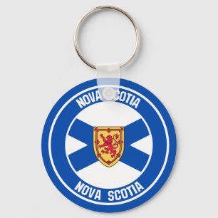 Porte-clés Emblème rond de la Nouvelle-Écosse