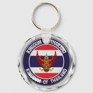 Porte-clés Emblème rond de la Thaïlande