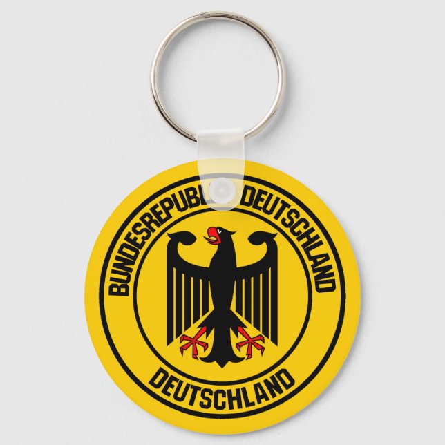 Porte-clés Emblème rond de l'Allemagne (Recto)