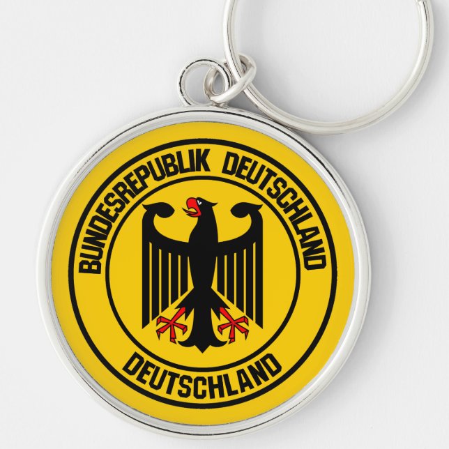 Porte-clés Emblème rond de l'Allemagne (Devant)