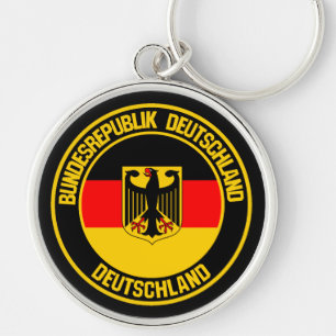 Porte-clés Emblème rond de l'Allemagne