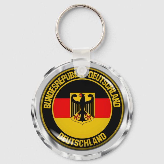 Porte-clés Emblème rond de l'Allemagne (Recto)