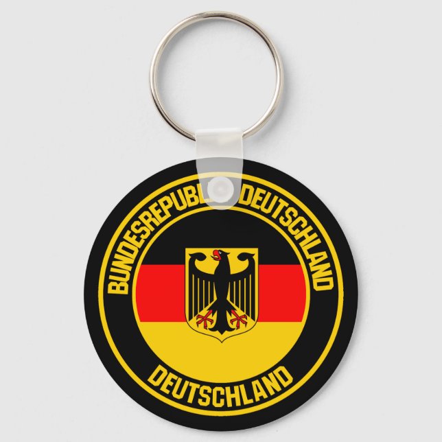 Porte-clés Emblème rond de l'Allemagne (Recto)