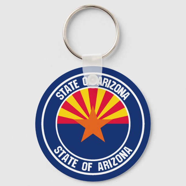 Porte-clés Emblème rond de l'Arizona (Recto)