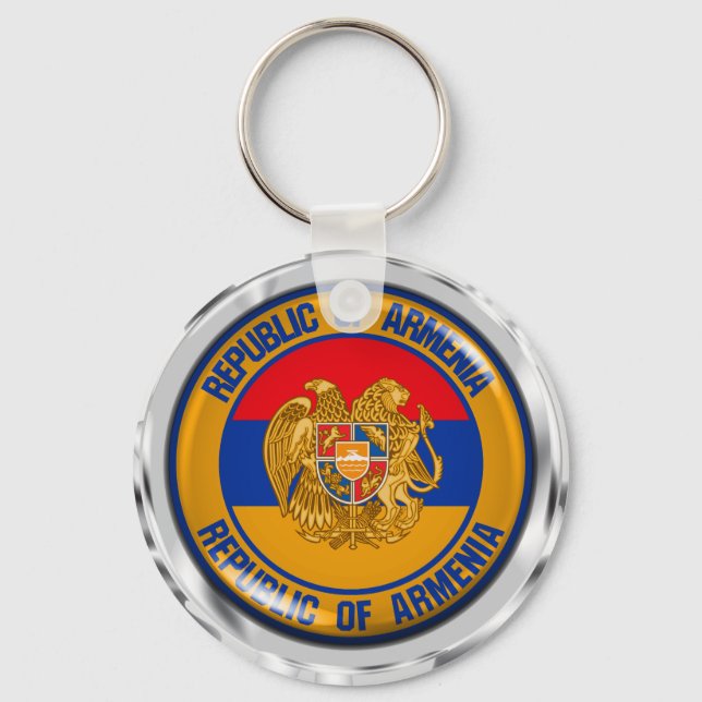 Porte-clés Emblème rond de l'Arménie (Recto)