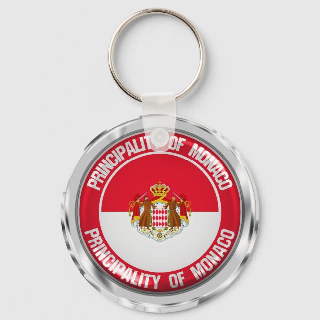 Porte-clés Emblème rond de Monaco (Recto)