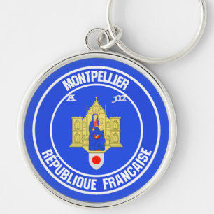 Porte-clés Emblème rond de Montpellier