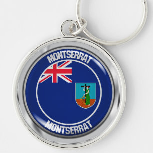 Porte-clés Emblème rond de Montserrat