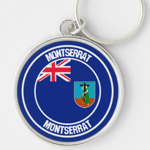 Porte-clés Emblème rond de Montserrat