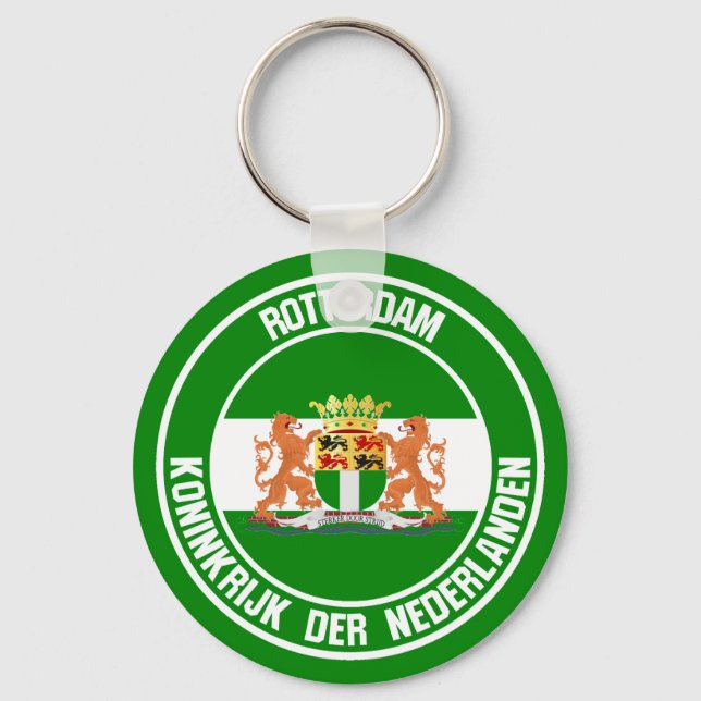 Porte-clés Emblème rond de Rotterdam (Recto)