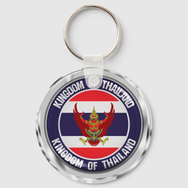 Porte-clés Emblème rond de Thaïlande (Recto)