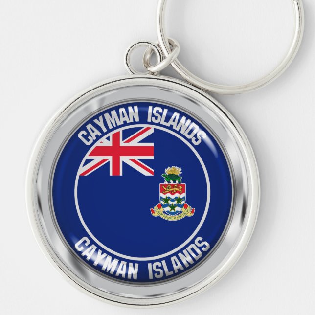 Porte-clés Emblème rond des Îles Caïman (Devant)