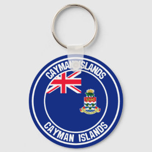 Porte-clés Emblème rond des îles Caïmans