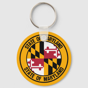 Porte-clés Emblème rond du Maryland