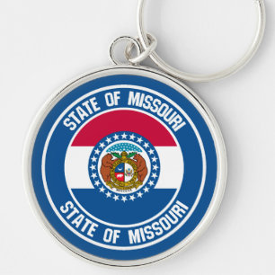 Porte-clés Emblème rond du Missouri