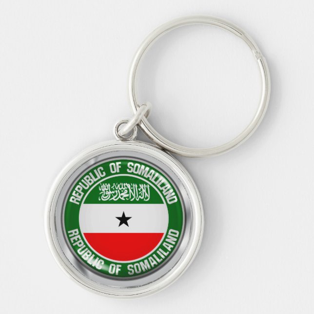 Porte-clés Emblème rond du Somaliland (Devant)