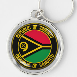 Porte-clés Emblème rond du Vanuatu