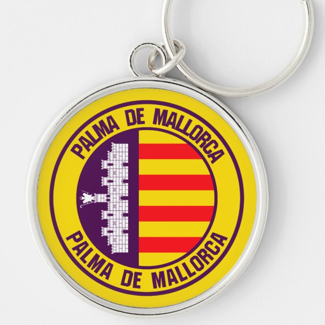 Porte-clés Emblème rond Palma de Majorque (Devant)