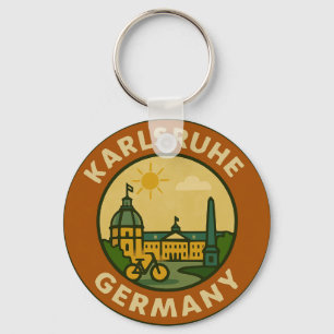 Porte-clés Emblème urbain allemand de Karlsruhe