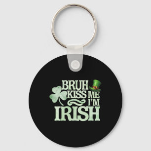 Porte-clés Embrasse-moi, je suis irlandais, drôle Saint-Patri