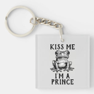 Porte-clés Embrasse-moi Je suis un Prince Porte - clé