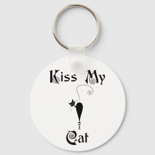 Porte-clés Embrasse mon chat