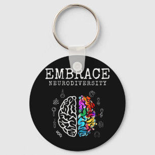 Porte-clés Embrassez la chemise neurodiversité. Ce neuro coo