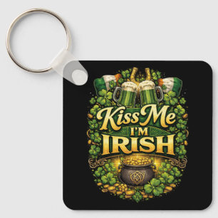 Porte-clés Embrassez-moi, je suis Irlandais