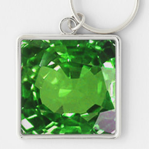 Porte-clés Emerald Gemstone, Porte - clé vert