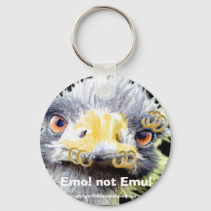 Porte-clés Emo ! pas émeu ! ,