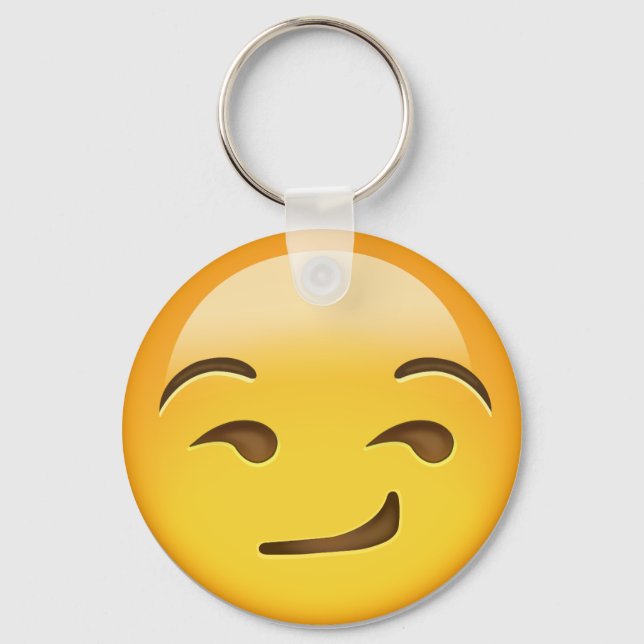 Porte-clés Emoji au visage souriant (Recto)