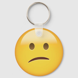 Porte-clés Emoji du visage confus