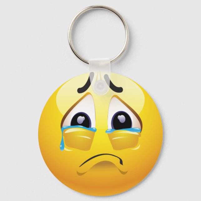 Porte-clés Émoji triste (Recto)